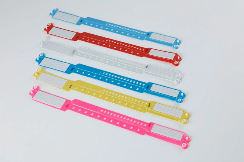 PVC 医用识别腕带实物图